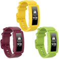 thumbnail image 1 of Compatible con Fitbit Ace 2 bandas para niños 6+, accesorios de pulsera de silicona suave correa de reloj correa de repuesto 3-banana + lima + vino Jormftte LRWJ547-1, 1 of 7