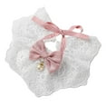 thumbnail image 1 of Runquan Cat Bib Adjustable Cute Bow Pet Scarf for Photo Birthday Parties Celebration Pink M, 1 of 8