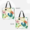 thumbnail image 3 of Vsdgher Floral Vintage print Tote Bag for Women Shoulder Bag with Zipper Large Shoulder Bag Handle Handbag Portable Washable for Travel, Work, 3 of 8