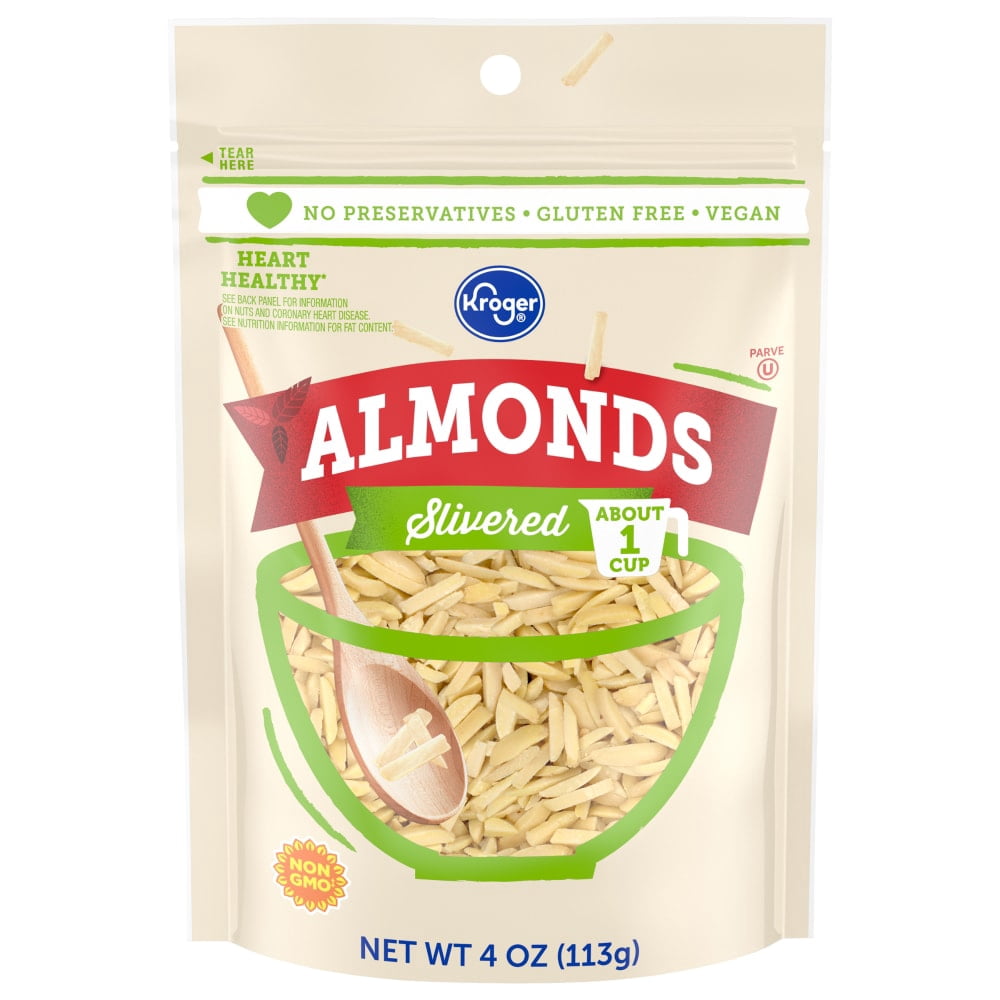 Kroger Slivered Almonds 4 oz - 3 Pack