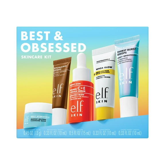 e.l.f. SKIN Best & Obsessed Skincare Kit, 5pc