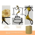 thumbnail image 5 of Candelabro de metal nórdico con personaje abstracto, escultura de niña cargada, candelabro, figuritas hechas a mano, decoración del hogar, candelabros, 5 of 5