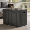 thumbnail image 6 of Decksplore 50 Gallon Resin Deck Box, Waterproof Lockable Outdoor Storage Box for Backyard Patio Garage, Black, 6 of 9