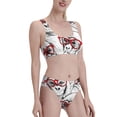 thumbnail image 2 of Vsdgher Womens High Waisted Bikini Sets Two Piece Swimsuit Monkey Print Tummy Control Bathing Suit-XX-Large, 2 of 8
