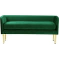 thumbnail image 5 of Meridian Furniture Audrey Green Velvet Bench, 5 of 6