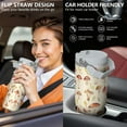 thumbnail image 6 of 1pc Mushroom 30oz Tumbler with Straw & Handle - Insulated Stainless Steel Cup | Holiday Gift for Man Women (Christmas, Valentine's, Birthday), 6 of 7