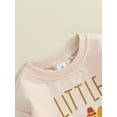 thumbnail image 5 of Thanksgiving Baby Girl Boy Outfit Long Sleeve Turkey Sweatshirt Shirt Onesie Bubble Romper Fall Winter Clothes, 5 of 9