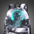 thumbnail image 5 of s para niños, niñas, estudiantes, s escolares para niños, , chico musica gris Hugo Mochila luminosa, 5 of 5