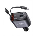 thumbnail image 1 of Cargador de teléfono de coche UYOUNG, retráctil, 4 en 1, cargador rápido de 30 W, 1 of 7