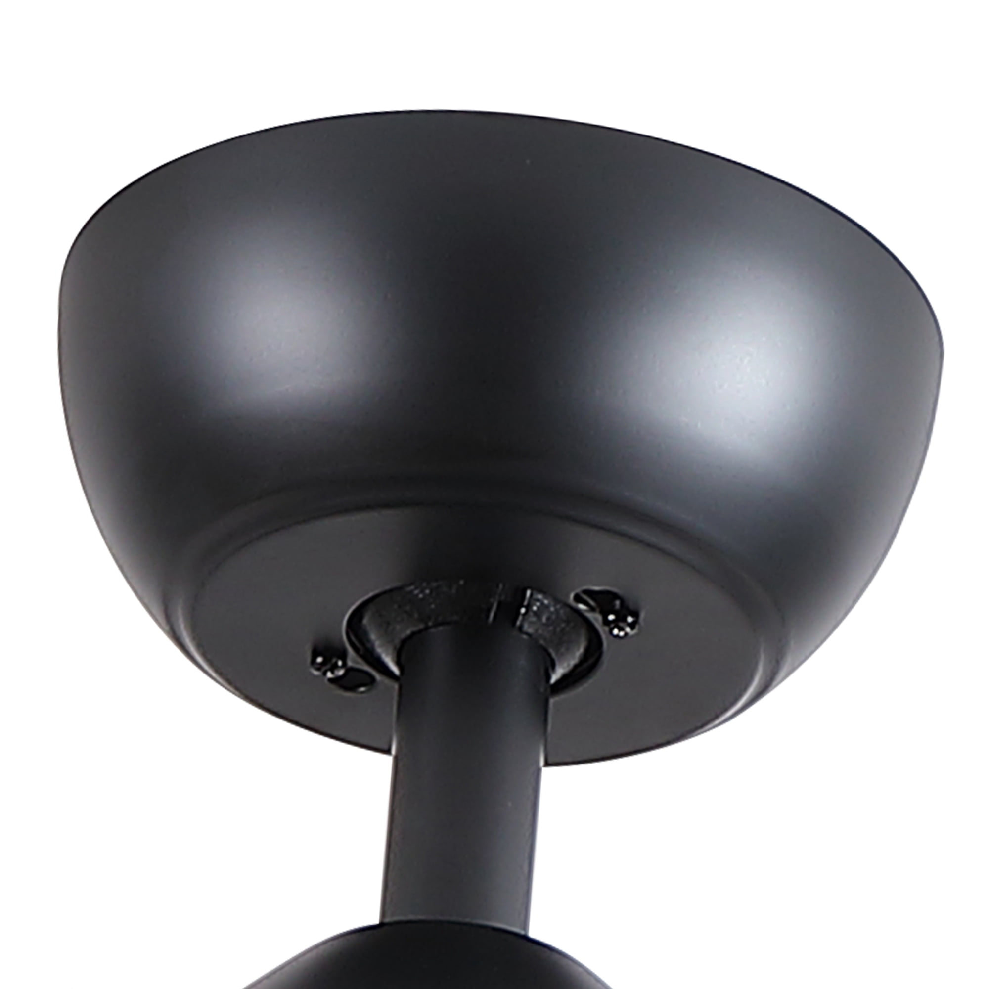 Leumius 52" Black Ceiling Fan with Intergrated LED Light Kit, Remote Control, 5 Plywood Blades and Work with Smart APP for Living Room Bedroom