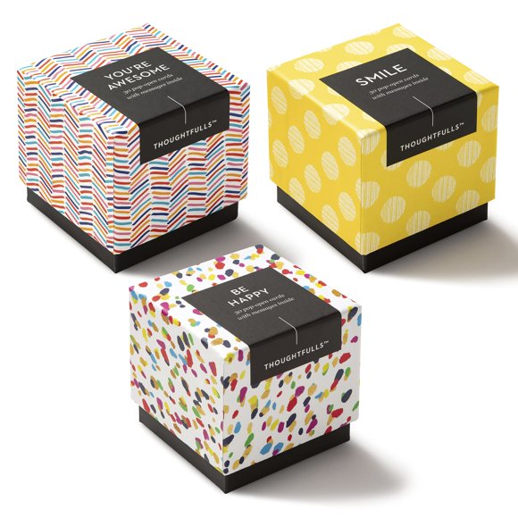 Compendium Cartes Pop-Open Attentionnées â?? Lot de 3 d'Entre Vous Êtes Génial, Souriez, Soyez Heureux â?? 90 Cartes Pop-Open, Chacune avec un Message Différent à l'Intérieur