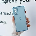 thumbnail image 4 of Compatible with Samsung Galaxy S20 FE 5G Case for Women Girls, Cute Love Heart Pattern Electroplated Design Soft Slim TPU Protective Bumper Cover for Samsung Galaxy S20 FE-Blue, 4 of 10