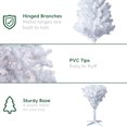 thumbnail image 6 of 6.5' Pre-Lit Madison Pine White Artificial Christmas Tree with Color-Changing LED Lights, by Holiday Time, 6 of 12