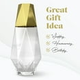 thumbnail image 7 of Fifth Avenue Crystal Geometric Bedside Glass Water Carafe 2-Piece, Gold, 7 of 7