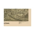 thumbnail image 2 of Historic Panoramic View - Morgantown West Virginia - Fowler 1897 - Vintage Wall Art, 2 of 4