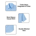 thumbnail image 3 of 3-Pack Boys Short Sleeve Casual Dress School Uniform Shirts (Big Boys, Little Boys), 3 of 5