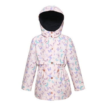 Rokka&Rolla Girls' Light Rain Jacket Trench Coat, Sizes 4-16