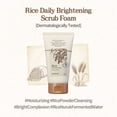 thumbnail image 2 of Espuma exfoliante facial SKINFOOD Rice Daily Scrub, 150 ml, hipoalergénica, 2 of 6