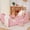 Sweet Pink, variant on Mophoto Warm Pink Upholstered Toddler Bed with Padded Headboard Frame with Removable Guard Rails Kids Toddler Floor Standard Crib Size Bed for Girls and Boys(Mattress Not Included)