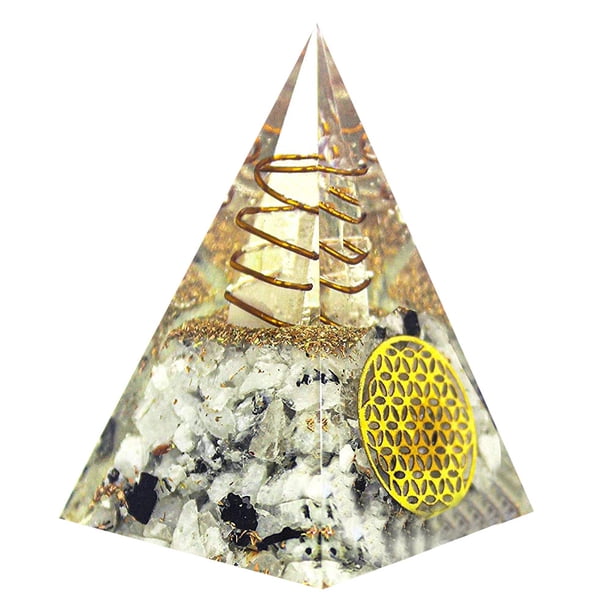 Ygjytge Pirámide Blanca Ogan Piedra Triturada Hecha A Mano Torre Pirámide