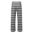thumbnail image 6 of Men Pajama Pants Comfy Pj Bottom with Pockets Stretch Plaid Sleepwear Lounge Pant Wide Leg Palazzo Stretch Drawstring Bottoms | Relaxed Fit | Elastic Waistband | Breathable (Black-J, XXL), 6 of 6