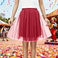 thumbnail image 2 of Ediodpoh Women's Tutu Skirt Pleated Midi Skirt High Waist Flowy Hem for Festive Party and Carnival Ballet Skirt M, 2 of 4