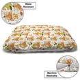 thumbnail image 3 of Woodsy Pet Bed, Front Portrait of Fox with Leaves Branches and Mushrooms, Chew Resistant Pad for Dogs and Cats Cushion with Removable Cover, 24" x 39", Marigold Apple Green, by Ambesonne, 3 of 4