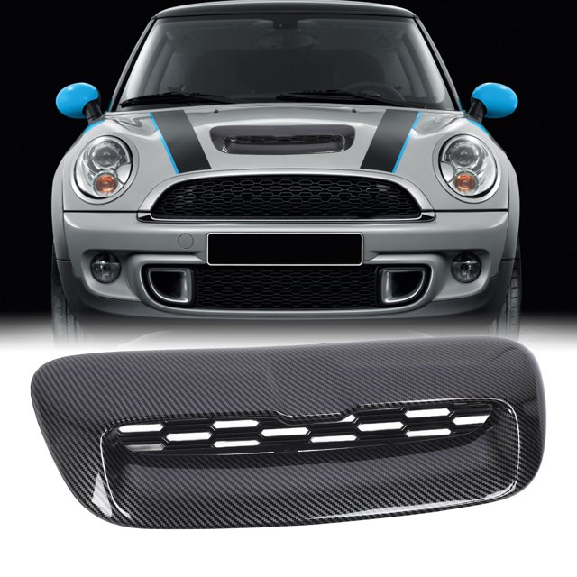 51232752275, Easy Install Enhanced Airflow Front Hood Scoop Vent ABS Precise Fit for R55 R56 R57 R58 R59 2007 To 2013