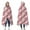 Pink Butterfly Red, variant on Wearable Blanket,Butterfly Text Leaf Pattern Hooded Wearable Flannel Blanket for Adults & Teens,Winter Poncho Shawl Wrap Cape Cozy Anti-Pill,50"x60"