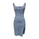 thumbnail image 5 of Vestido vaquero con tirantes para mujer, corte ajustado, tirantes finos, mini, de verano, poliéster/algodón, tallas S-XXL, 5 of 6