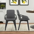 thumbnail image 3 of Greisen Modern Gray Wood Dining Room Chair, 3 of 7