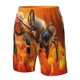thumbnail image 4 of Fotbe Honeybee On Vibrant Flower Trajes de Baño Estampados para Hombre, Shorts de Verano de Secado Rápido, Ropa de Playa, Bañadores-X-Large, 4 of 6