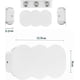 thumbnail image 2 of Luz LED de pared para interiores de 6 W, lámpara de pared moderna rectangular hacia arriba y hacia abajo, iluminación de pared de aluminio, luz blanca fría de 6000 K, blanco JAMW Sencillez, 2 of 5