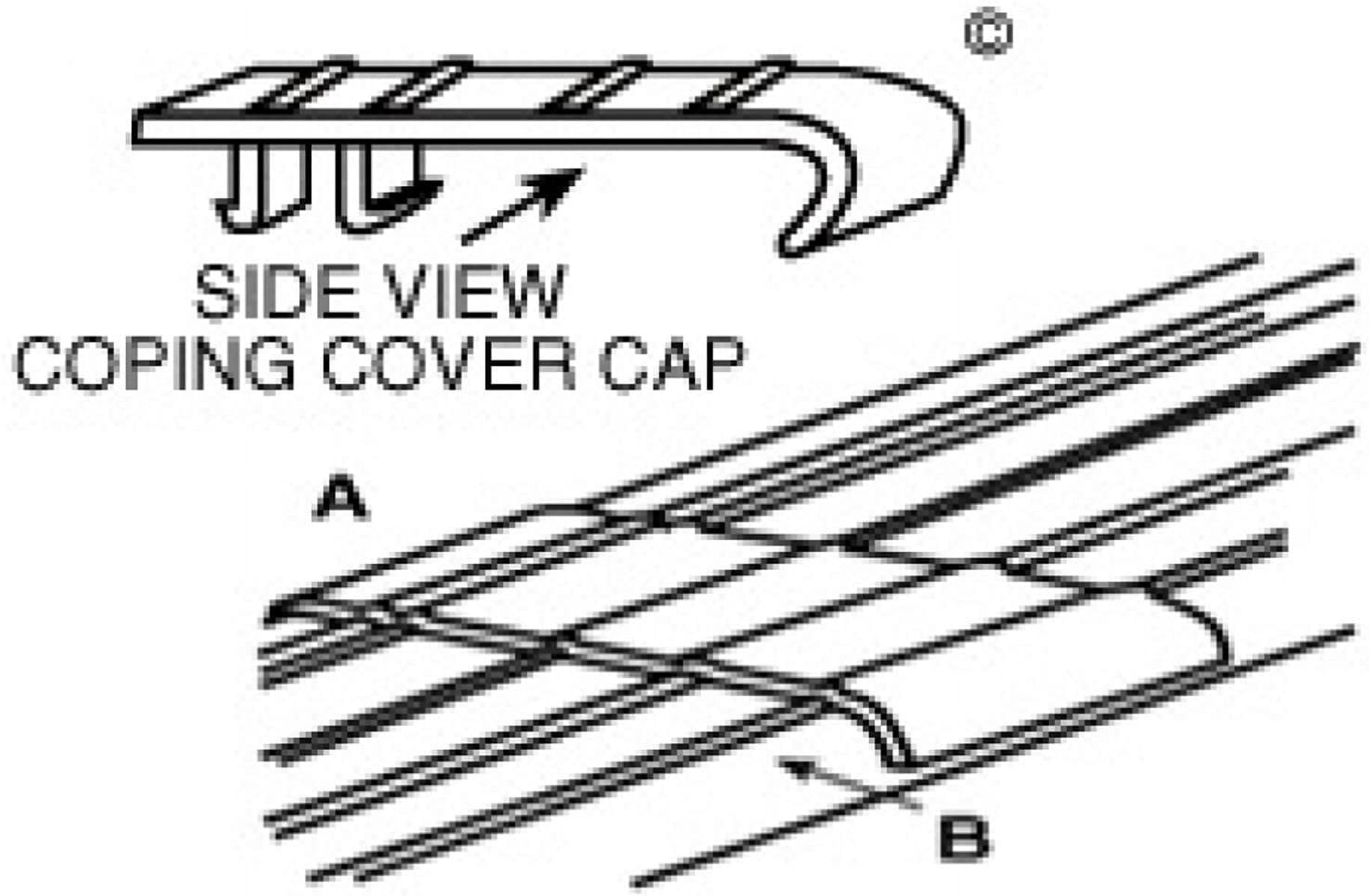 Fanta-Sea Coping Kit for Use with 12-Foot-by-20-Foot Swimming Pools