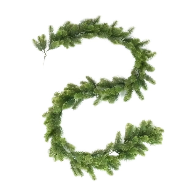 Langgg ABS Garden Wedding Home Decor Flexible Personalized Decorations Simulation Christmas Soft Artificial Double Green