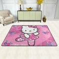 thumbnail image 7 of Hello Kitty Area Rugs, Large Carpet, Washable Rug Mat, Flannel Non-Slip Rugs For Bedroom Living Dining Dorm Room Entryway, Home Decor 72"X48", 7 of 7