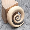 thumbnail image 2 of A Pair of Crocodile Wood Super Spiral Hanger Plug, 2 of 5