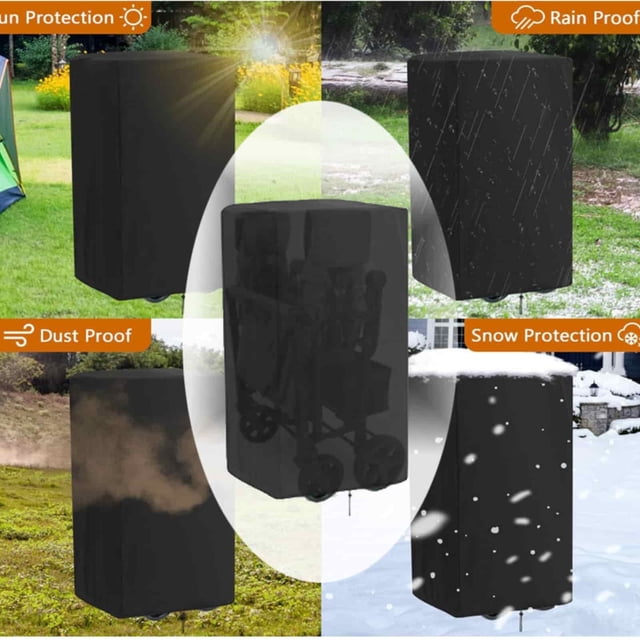 BotaniNest 1PC Travel Stroller Cover 35in Height Suitable For Outdoor Trips And Camping Four Kinds Functional Portable Folding