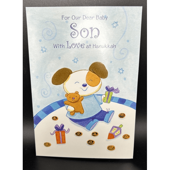 Happy Hanukkah Son Greeting Card w/Envelope