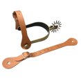thumbnail image 5 of Western Spur Straps: Exquisite Craftsmanship Meets Adjustable Design, Durable Leather Construction for Longevity, Suitable for All People Engaging in Equestrian Activities (1 Pair), 5 of 5