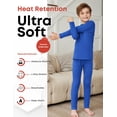 thumbnail image 2 of Arshienr Boys Thermal Underwear Set 2-Piece Base Layer Fleece Lined Long Johns Top Bottom Warm Set for Cold Weather, 2 of 6