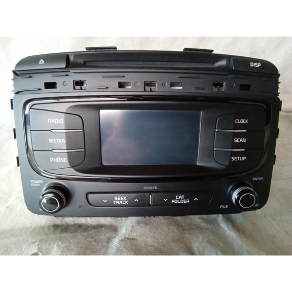 Pre-Owned 2017 Kia Sorento AM FM CD MP3 Satellite Receiver 96180C6000 OEM LKQ - Verify Specific Vehicle Fitment In Description - (Good)