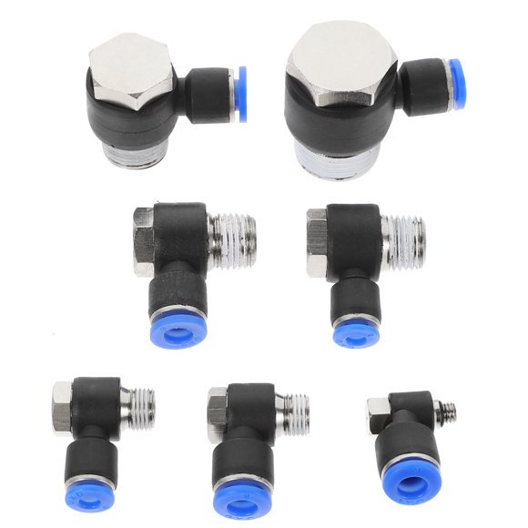 7pcs Air Hose Fitting Assortment Crimp Fitting Hose Coupler Air Hose Fittings Supply