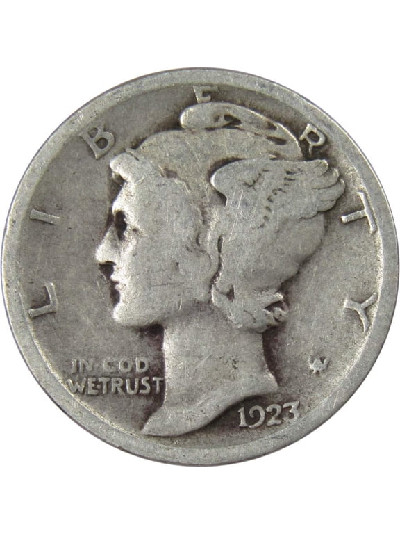 1923 Mercury Dime G Good 90% Silver 10c US Coin Collectible
