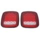 thumbnail image 4 of Luz trasera de freno 16 LED luz de marcha atrás doble color rojo blanco luz de posición lateral forma cuadrada LED traseras luces de remolque aptas para Je_ep Wra_ngl_er JK TJ ANGGREK Otros, 4 of 8