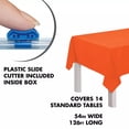 thumbnail image 2 of Amscan Plastic Table Cover Roll with Slide Cutter, Orange Peel, 54 in x 126 ft, 2 of 6