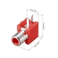 thumbnail image 2 of PCB Panel Mount Single RCA Socket Female Audio Video AV Connector Red 5Pcs, 2 of 5