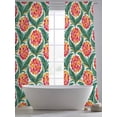 thumbnail image 5 of Spring Botanical Sheer Curtains 96 Inch Length 2 Panels Set, Abstract Watercolor Fruits Leaf Plant Voile Window Treatment Semi Sheer Long Curtains Drapes for Bedroom/Living Room/Kitchen 52"x96"x2, 5 of 7