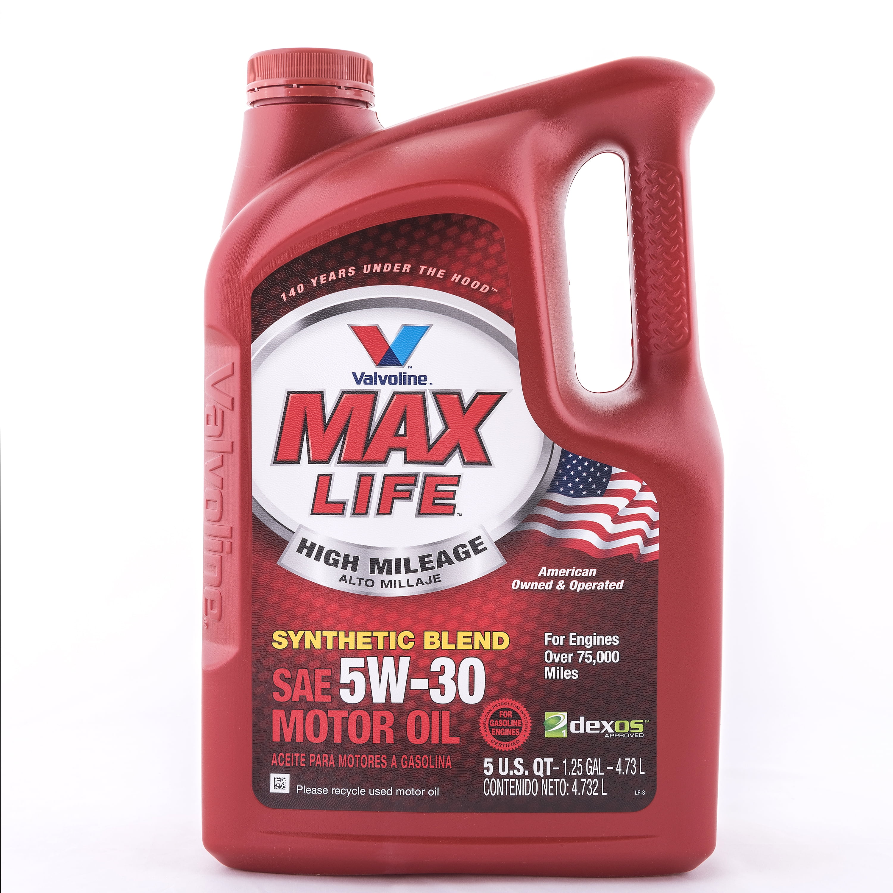 Valvoline MaxLife High Mileage 5W 30 Motor Oil 5 Quarts 074130001848 eBay