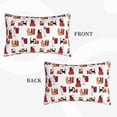 thumbnail image 4 of Haiem Pillowcase for Hair and Skin Queen - Cute Cat And Christmas Gift Printed Soft Pillowcase with Envelope Closure-20"x30", 4 of 9